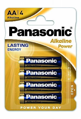 4 Μπαταρίες / blister LR6-AA
 Panasonic Alkaline Power 