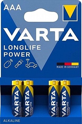 4 Μπαταρίες / blister LR03-AAA
Varta Longlife Power