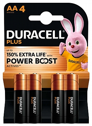 4 Μπαταρίες / blister LR6-AA 
Duracell Plus Power Boost
