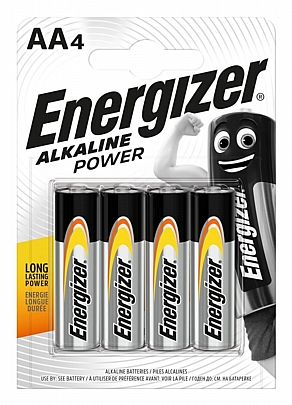 4 Μπαταρίες / blister LR6-AA
Energizer Alkaline Power