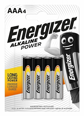 4 Μπαταρίες / blister LR03-AAA
Energizer Alkaline Power