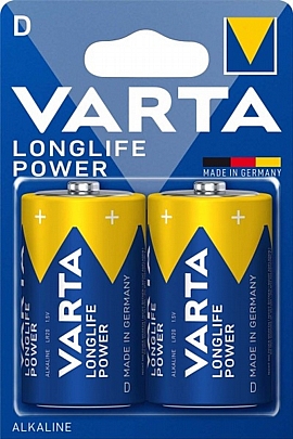 2 Μπαταρίες / blister LR20-D 
Varta Longlife Power