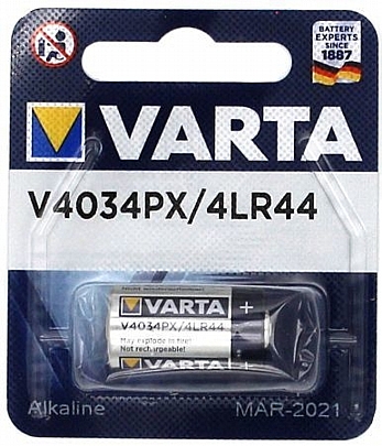 1 Μπαταρία / blister 4LR44 
Varta