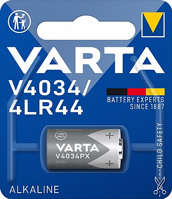 1 Μπαταρία / blister 4LR44 
Varta