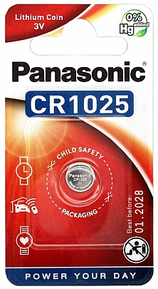 1 Μπαταρία / blister CR1025
Panasonic