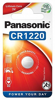 1 Μπαταρία / blister CR1220
Panasonic