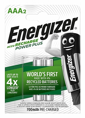 2 Μπαταρίες / blister HR03-AAA 700mAh
Energizer Power Plus