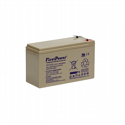 Μπαταρία μολύβδου VRLA 12V 7.2Ah (f2 πόλος) First Power