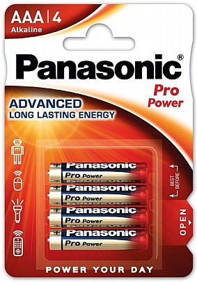4 Μπαταρίες / blister LR03-AAA
Panasonic Pro Power