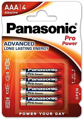 4 Μπαταρίες / blister LR03-AAA
Panasonic Pro Power