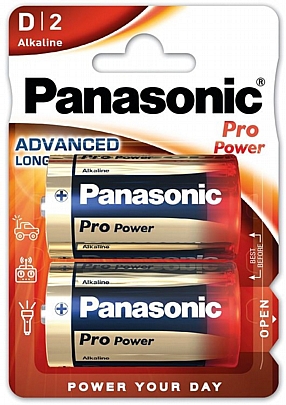 2 Μπαταρίες / blister LR20-D 
Panasonic Pro Power