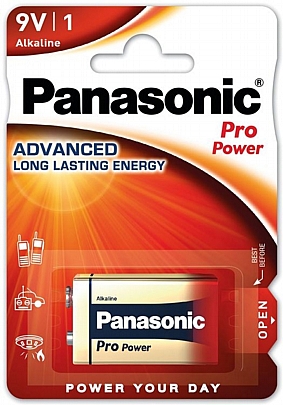 1 Μπαταρία / blister 6LR61-9V
Panasonic Pro Power