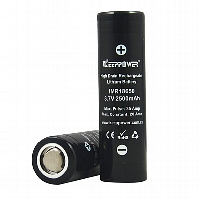 Μπαταρία ιόντων Λιθίου 18650 3.6V 2500mAh 20A KEEPPOWER