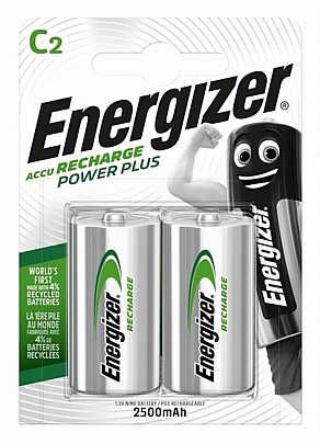 2 Μπαταρίες / blister HR14 C 2500mAh ENERGIZER power plus