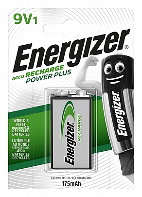 1 Μπαταρία / blister HR22 9V 175mAh ENERGIZER Power plus