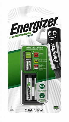 Φορτιστής Ni-Mh mini + 2 AAA 700mAh ENERGIZER