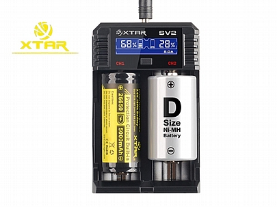 Φορτιστής Li-ion & Ni-Mh XTAR Rocket SV2 2 θέσεων