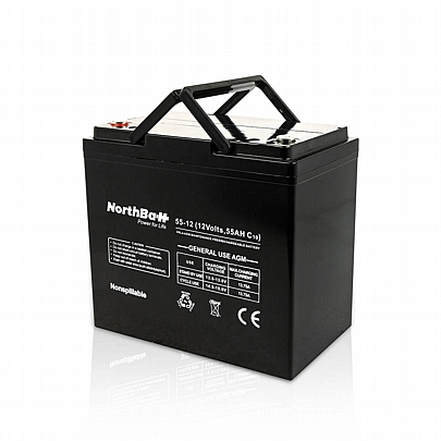 Μπαταρία VRLA 12V 55Ah (C10) NORTHBATT