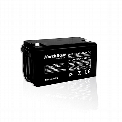Μπαταρία VRLA 12V 80Ah (C10) NORTHBATT