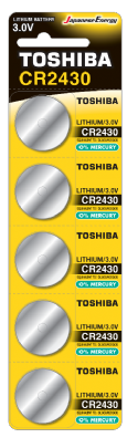 5 Μπαταρίες/blister CR2430 3V λιθίου TOSHIBA