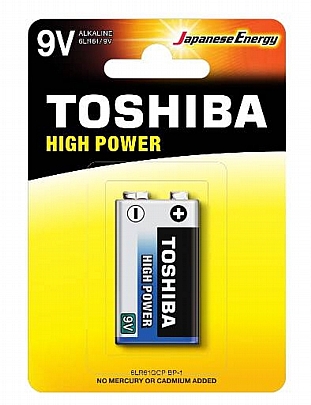 1 Μπαταρία/blister 6LR61-9V Toshiba High Power